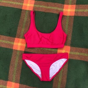 Old Navy Red Bikini Set Swimsuit